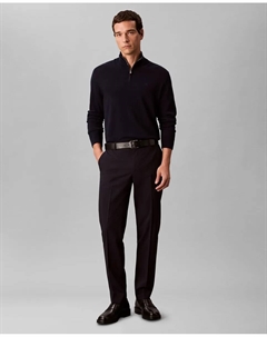 Мужские классические брюки строгого покроя, темно-синий Calvin klein