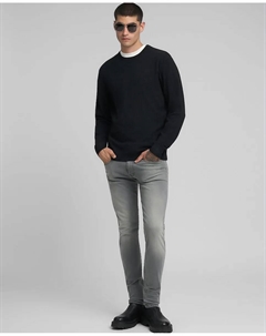 Мужской свитер с длинными рукавами и круглым вырезом, черный Replay