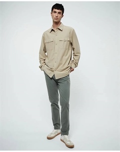 Узкие хлопковые брюки, темно-зеленый Сфера