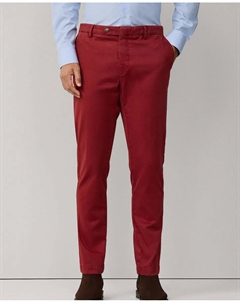 Китайские брюки-чинос Kensington, узкий крой, красный Hackett