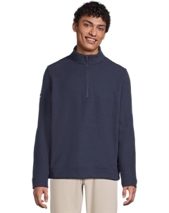 Мужская вафельная кофта с длинным рукавом и молнией 1/4, Peacoat Callaway