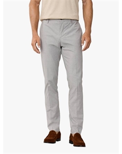 Хлопковые брюки-чинос в клетку Hackett london