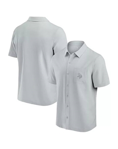 Мужская серая рубашка на пуговицах Minnesota Vikings Front Office Fanatics