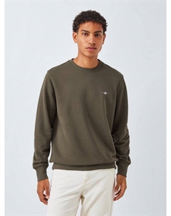 Свитшот с круглым вырезом Shield, Moss Green Gant