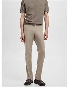 Брюки Slim Fit Monaco зауженного кроя, Light Beige Mango