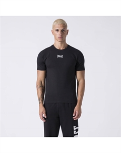 ЭКСКЛЮЗИВНАЯ ФУТБОЛКА С МАЛЕНЬКИМ ЛОГОТИПОМ ЧЕРНЫЙ ХЛОПОК, ЭЛАСТАН Everlast