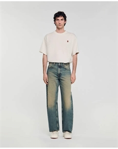 Мужские свободные джинсы, небесно-голубой Sandro