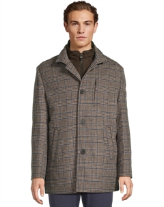 Мужское пальто Upton Car, Brown Plaid 1 Johnston & murphy