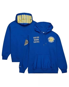 Мужская худи Royal Distressed Golden State Warriors Team OG 2.0 с винтажным логотипом Mitchell and ness