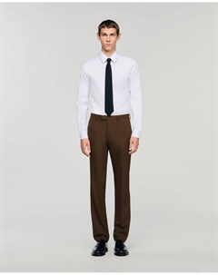 Мужские шерстяные брюки, коричневый Sandro