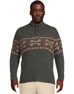 Свитер Men's Heavy Henley Sweater, Charcoal/Pecan Brown Smartwool