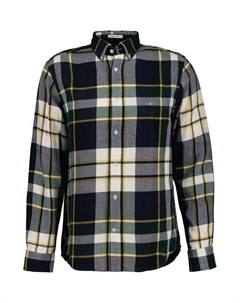 Фланелевая рубашка в клетку Regular Fit, Tartan Green Gant