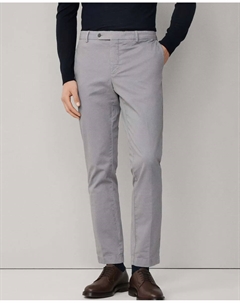 Китайские брюки-чинос Kensington, узкий крой, серый Hackett