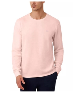 Мужская термофутболка для сна с вафельной вязкой, розовый Lacoste