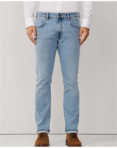 Мужские джинсы Powerflex светлой стирки, облегающего кроя, синий Hackett