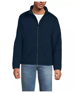 Большая и высокая утепленная куртка WanderFree, синий Lands' end