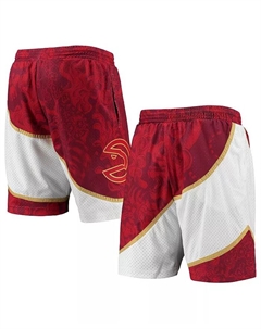 Мужские шорты Atlanta Hawks Hardwood Classics Lunar New Year Swingman красные Mitchell and ness
