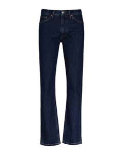 Мужские джинсы-слим средней посадки с пятью карманами, синий Gant