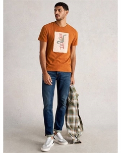 Футболка Abersoch с принтом из хлопковой смеси White stuff