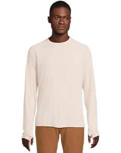 Мужская кофта Sol Shade с длинным рукавом и круглым вырезом, стандартный крой, Almond Прана