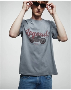 Футболка спереди, серый Сфера