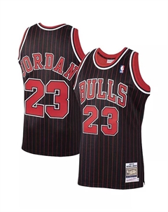 Мужская майка Michael Jordan Black Chicago Bulls 1995/96 Hardwood Classics Authentic Mitchell and ness