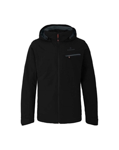 Куртка-дождевик с сетчатой подкладкой, водонепроницаемость 20 000 мм водяного столба, черная Bergson