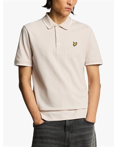 Поло с контрастными деталями, Pink Salt/White Lyle & scott