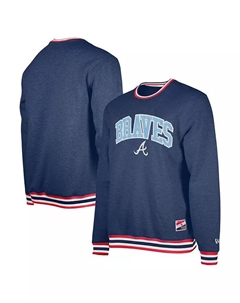 Мужской синий свитшот Atlanta Braves ко Дню отца New era
