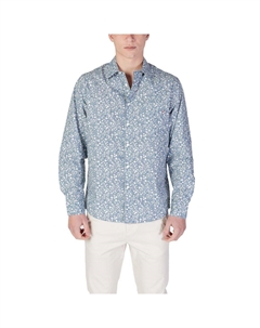 Голубая хлопковая рубашка, светло-голубой Replay