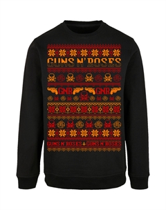 Толстовка Guns n' Roses Weihnachten Christmas, черный F4nt4stic