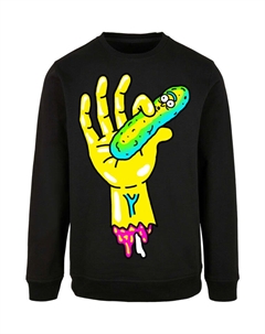 Толстовка Rick und Morty Pickle Hand, черный F4nt4stic