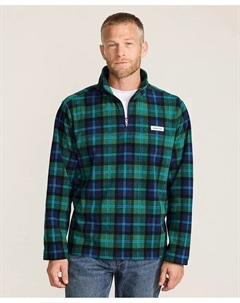 Мужская флисовая толстовка с принтом Anyweather на молнии до середины груди Lands' end