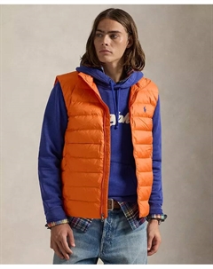 Мужская упаковываемая матовая жилетка The Colden, оранжевый Polo ralph lauren