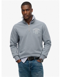 Спортивная толстовка 1/2 Zip, Stone Blue Grey, Stone Blue Grey Superdry