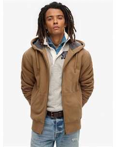 Борг худи на молнии с подкладкой Superdry