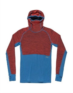 Функциональная рубашка Tuvegga Merino Hoodie Man cayenne Devold