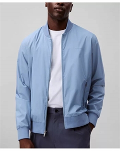 Мужская матовая бомбер с логотипом, синий Calvin klein