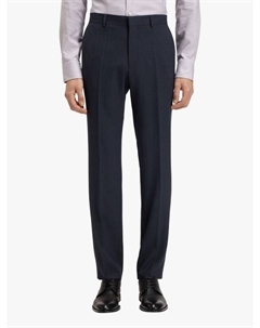 Брюки BOSS Slim Fit из шерстяной смеси, Dark Blue Hugo boss