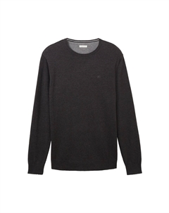 Пуловер 'Basic', черный Tom tailor