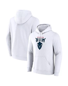 Мужская белая толстовка с капюшоном Howard Bison Primary Logo Pullover Hoodie Fanatics