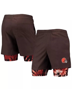 Мужские коричневые шорты для бега Cleveland Browns Foco