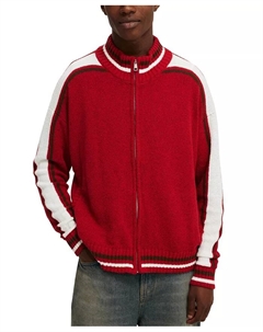 Мужская вязаная куртка-бомбер, красный Cotton:on