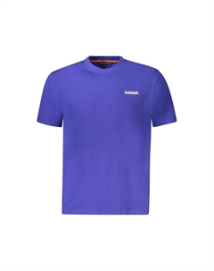 Синяя хлопковая мужская футболка, синий Napapijri