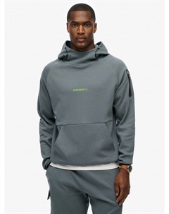 Свободная худи с логотипом Tech, Stormy Weather Blue Superdry