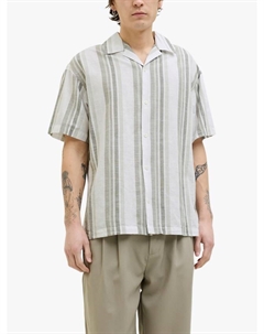 Полосатая рубашка с коротким рукавом Jack & jones