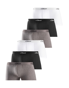 Трусы Retro Short/Pant Basic, серый/черный/белый S.oliver