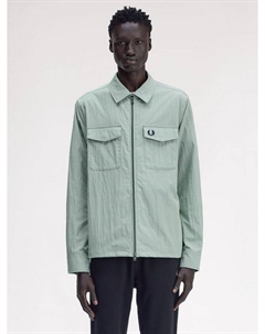 Застегивающаяся на молнию рубашка-оверсайз, Bayleaf Fred perry