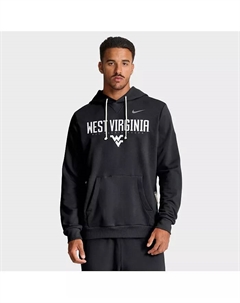 Мужская черная толстовка West Virginia Mountaineers 2025 Sideline Performance Pullover Hoodie Nike