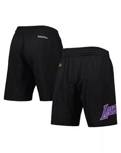 Мужские шорты Hardwood Classics Color Bomb Energy Los Angeles Lakers в черном цвете Mitchell and ness